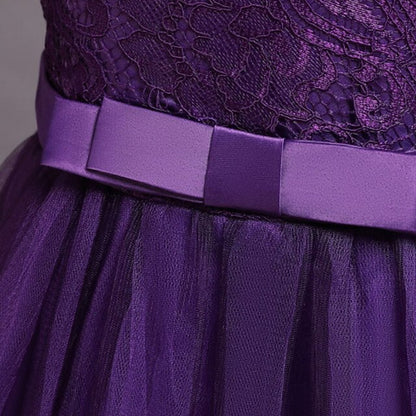 Floral Plain Party Line Kids Little Dress A Girls'