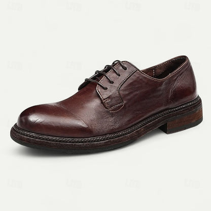 and Men's Tan Goodyear Derby Shoes Clean Leather Welt with