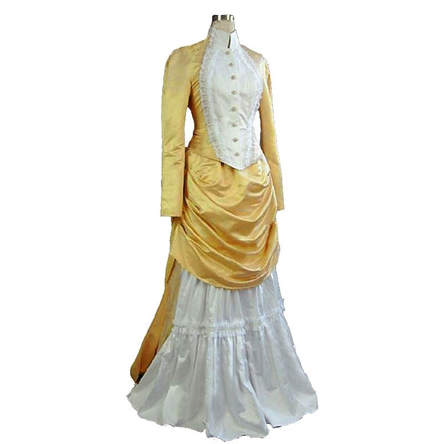 Top Dress Victorian 1910s Edwardian Floor Length Dress Outfits