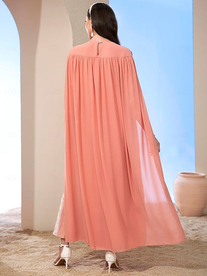 Bride Cape Vintage A-Line the Mother of Elegant Dress
