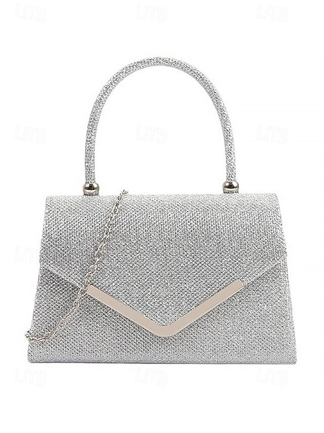 Evening Strap – Bag Women's Chain with Clutch Glitter