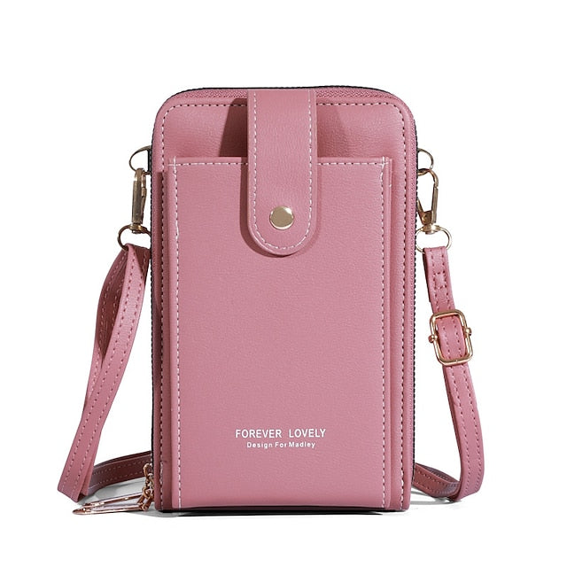 Mobile Phone PU Women's Bag Shoulder Crossbody