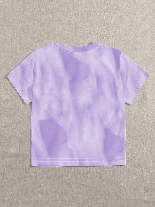 Women's T Shirt Print Butterfly Casual Short Sleeve Round