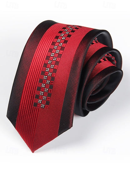 Narrow - 6cm Tie Pattern Positioning Stripe Men's