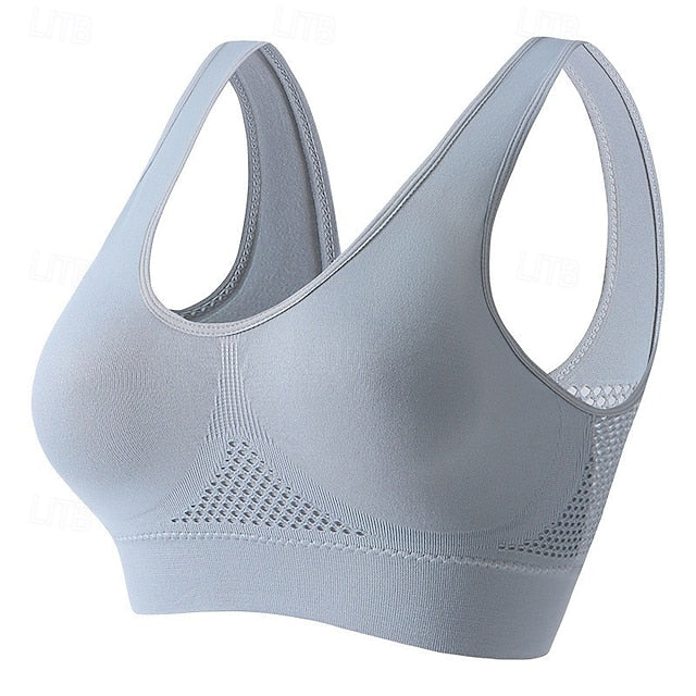 Women's Light Support Sports Bra Running Bra Open Back Bra