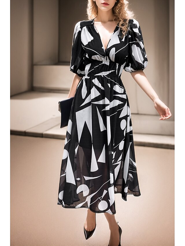 Women's Midi Dress Graduation Dress Floral Dress Fashion