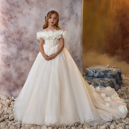 Dress Girls' Girl Communion First Formal Flower