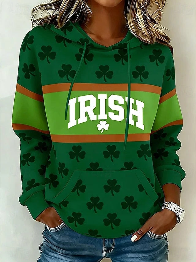St. Patrick Women's Pullover Hoodie Sweatshirt Graphic