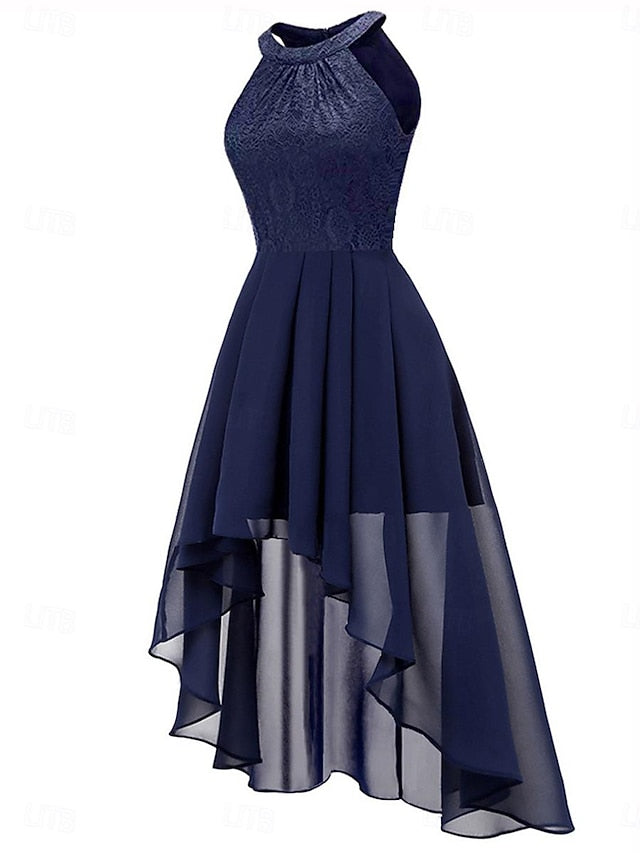 Women's Midi Dress Chiffon Dress A Line Dress Elegant