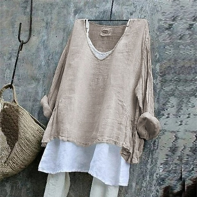 Women's T Shirt Tee Top Plain Fashion Modern Short Sleeve V