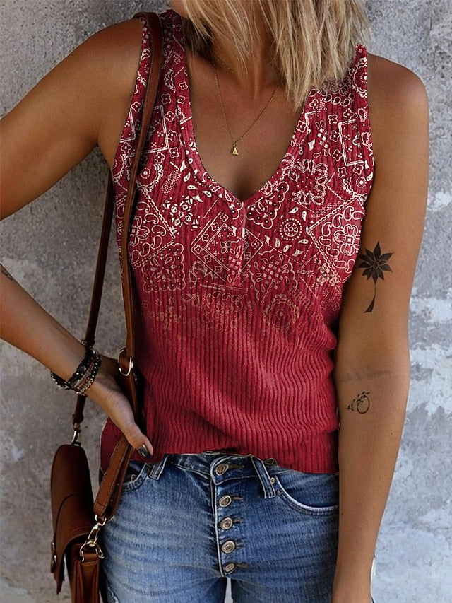 Women's Camisole Tank Top Print Graphic Geometric Bohemia
