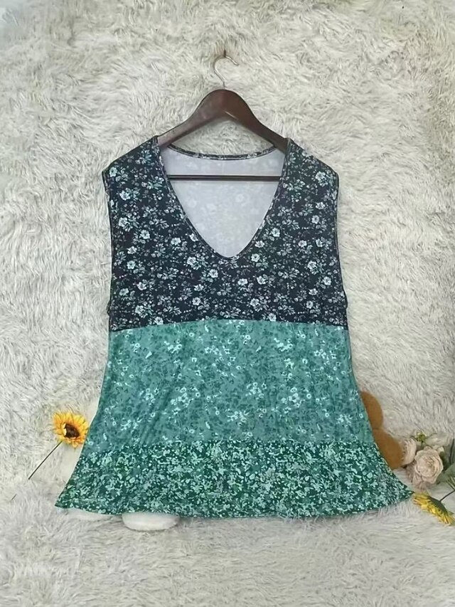 Women's Tank Top Camisole Tank Top Print Floral Bohemia