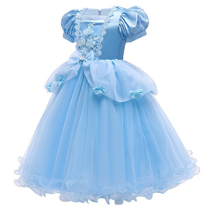 Girl Girls' Dress Cinderella Flower Movie Princess