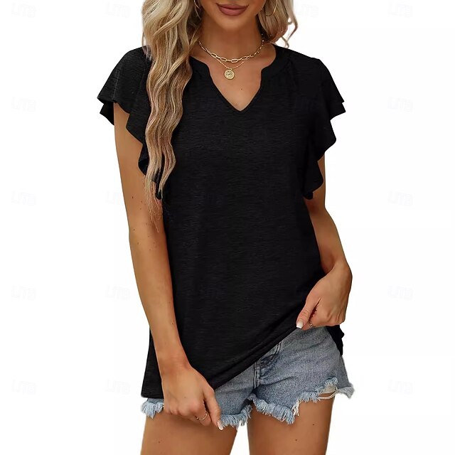 Women's T Shirt Summer Tops Tee Graphic Plants Stylish