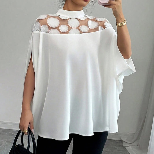 Women's Shirt Summer Shirt Casual Shirt Blouse Patchwork