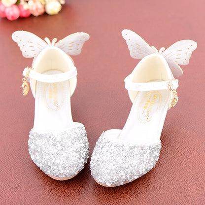 Shoes – Pink Sparkly Girls' Butterfly Glitter Princess