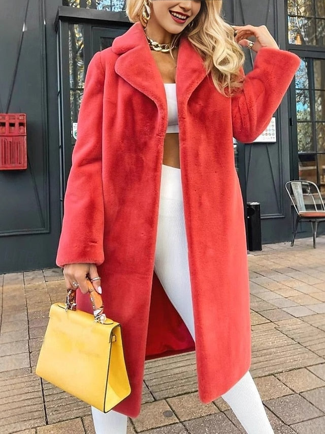 Comfortable Faux Warm Coat Furs Women's Fur