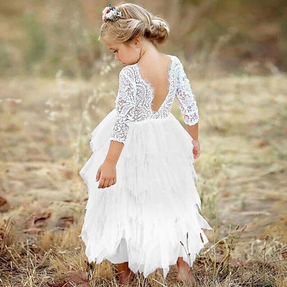 Dress Girls' Wedding Flower Girl Party