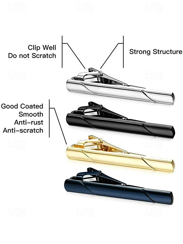 Clip Available Men's Colors 7 Tie - Metal Classic