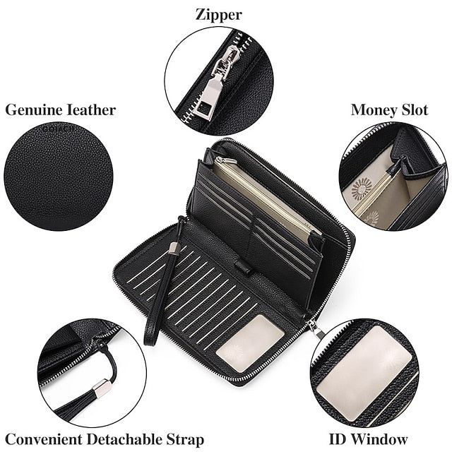 Leather Bag Outdoor Mobile Wallet Daily Women's Phone PU