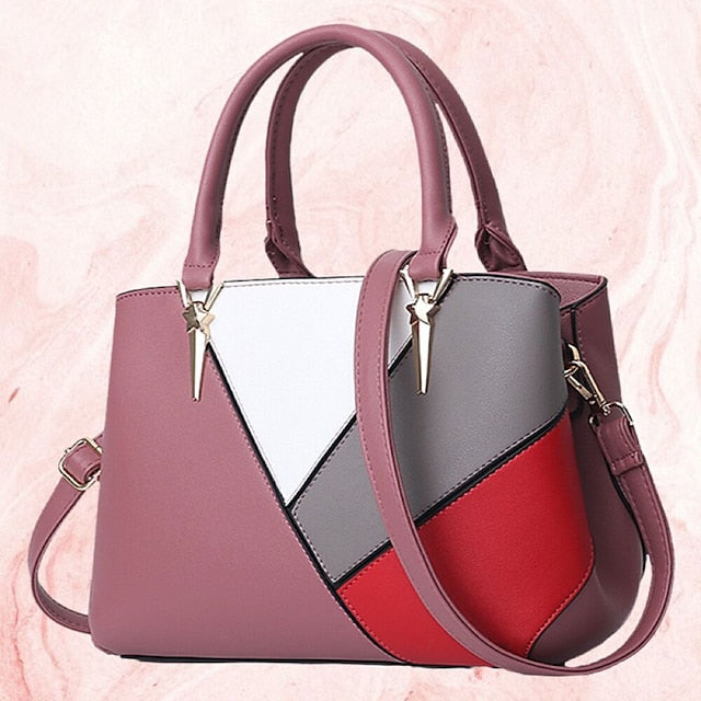 Shoulder Diaper Handbag PU Bag Women's Tote Leather