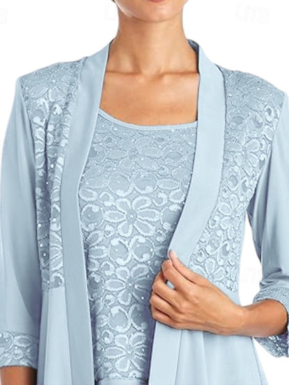 Elegant Piece the Mother Dress Bride of Pantsuit 3