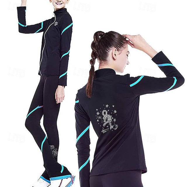 Figure Skating Jacket with Pants Women's Girls' Ice