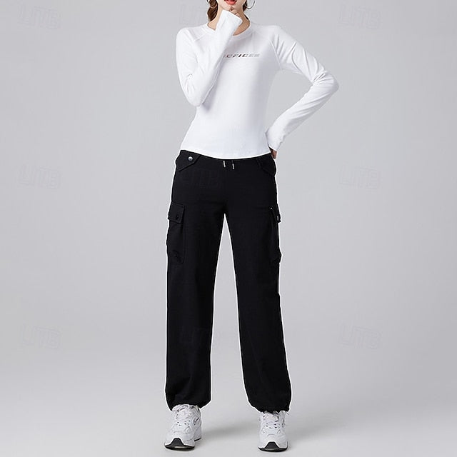 Women's Running T-Shirt Gym Shirt Sports Top Long Sleeve