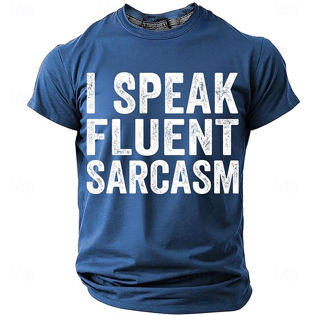 I Speak Fluent Sarcasm Funny T Shirt Sarcastic Humor Graphic Tee