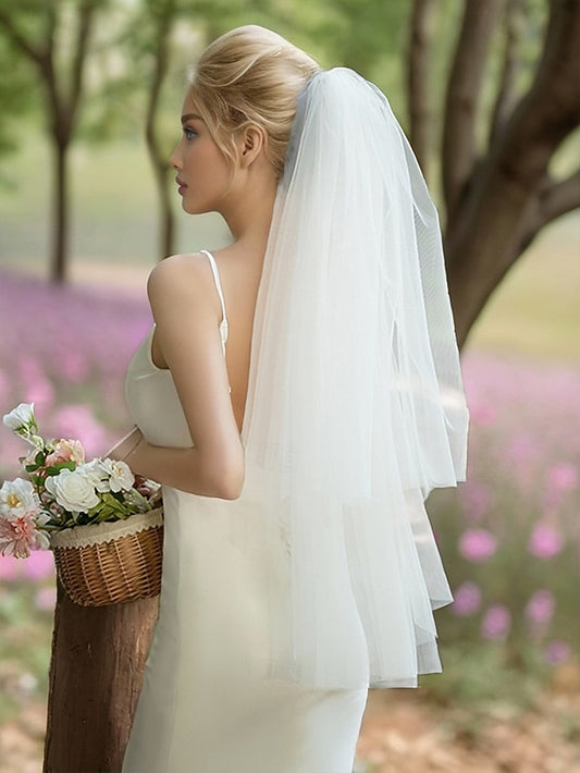 Elegant – Soft Veil Two-Layer Classic with Bridal Tulle