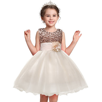 Girl Dress Flower Party Wedding Girls'