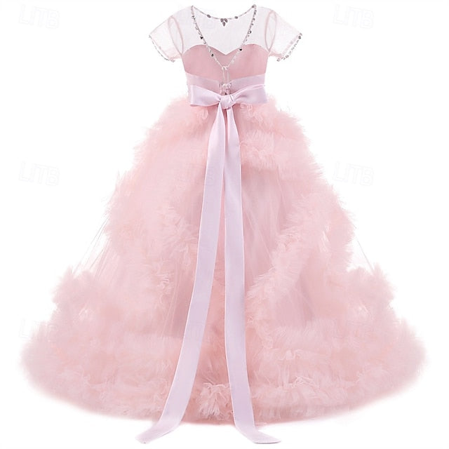Girls' Flower Kid's Princess Girl Dress