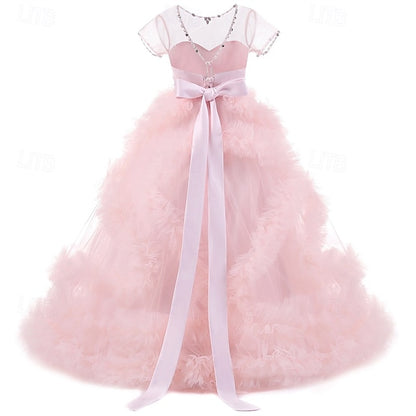 Girls' Flower Kid's Princess Girl Dress