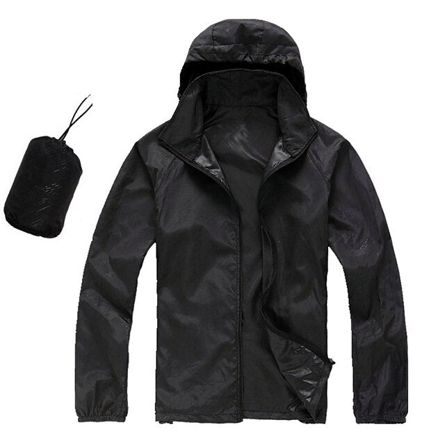 Women's Men's Waterproof Hiking Raincoat UPF 50+ UV
