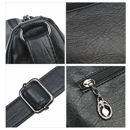 Faux Leather Women's Shoulder Multi-Pocket - Crossbody Bag