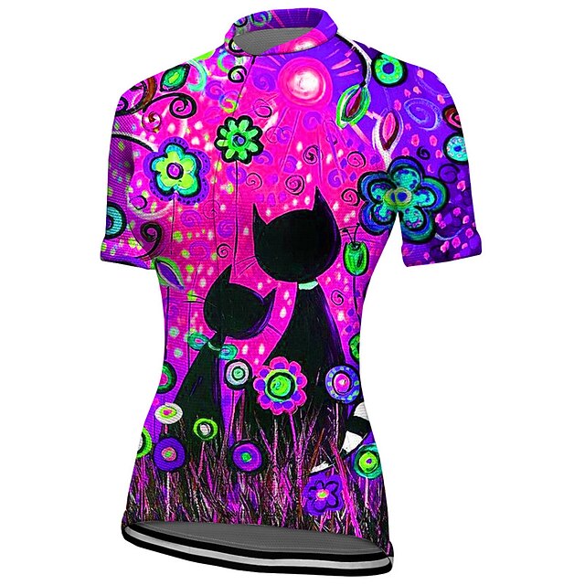 Women's Cycling Jersey Graphic Floral Botanical Short
