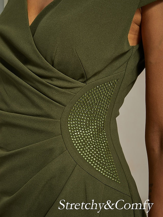 Women's Maxi Dress Sheath Dress Elegant Regular Fit Solid