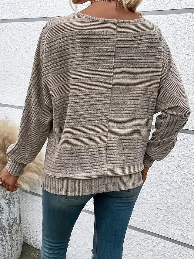 Women's Blouse Zipper Plain Elegant Vintage Stylish Long