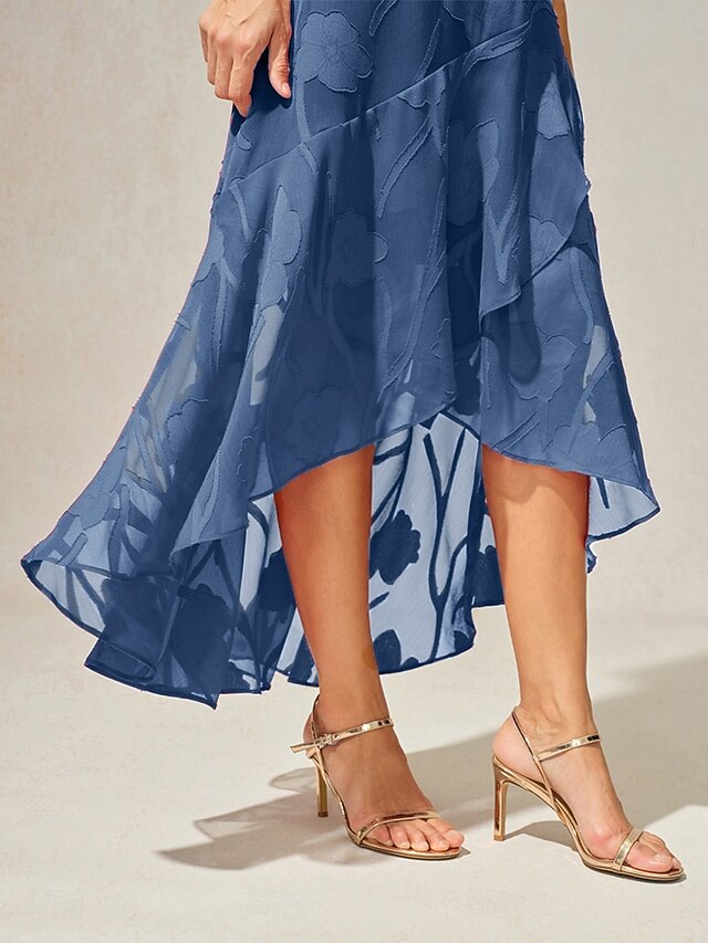 Women's Maxi Dress Chiffon Dress Elegant Floral Sleeveless