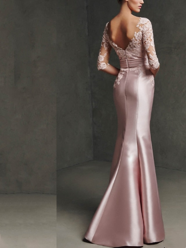 Dress Formal the Elegant of Mermaid Bride Evening Mother