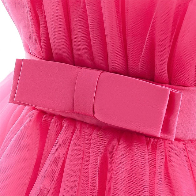 Girls' Sleeveless Performance Solid Dress Party Color Kids