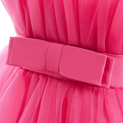 Girls' Sleeveless Performance Solid Dress Party Color Kids