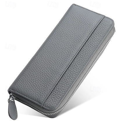 Cowhide Wallet Card Credit Leather Women's Holder