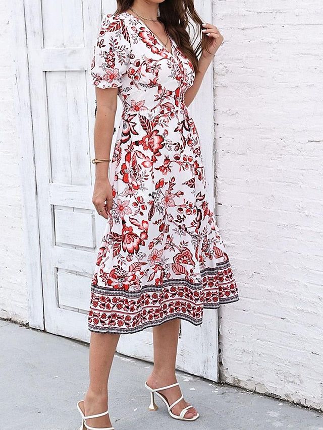 Women's Midi Dress Casual Dress Swing Dress A Line Dress