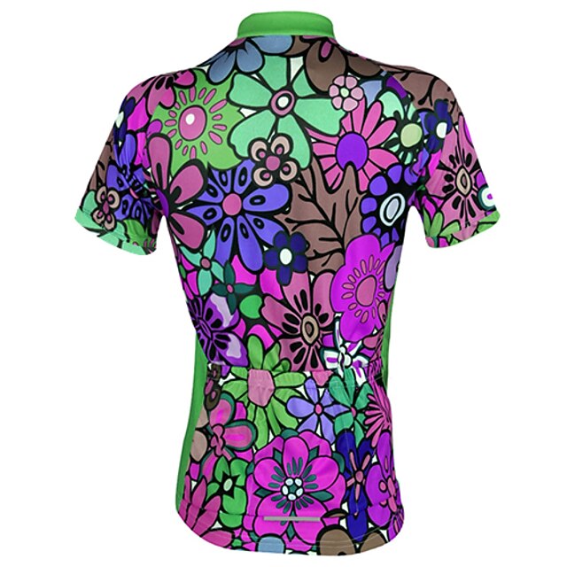 Women's Cycling Jersey Patterned Floral Botanical Flower