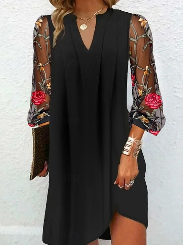 Women's Mini Dress Shift Dress Casual Daily Loose Fit