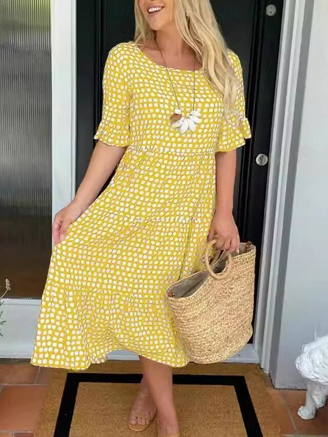 Women's Midi Dress Casual Dress Stylish Casual Vacation