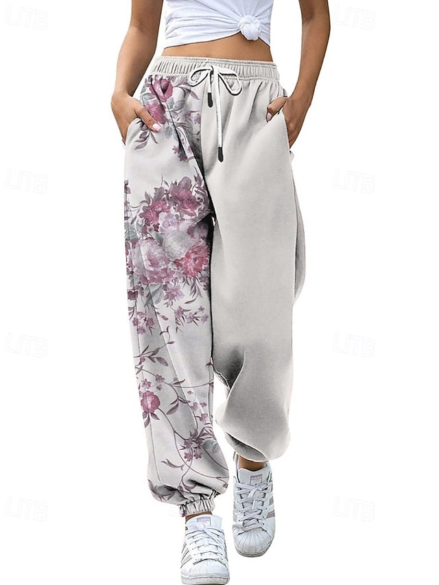 Women's Slacks Straight Streetwear Casual Full Length