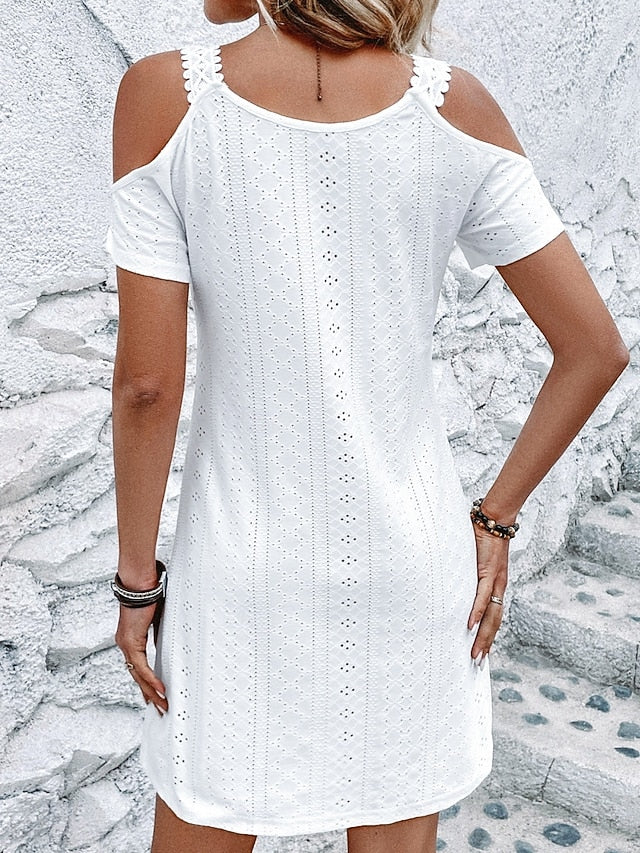 Women's Mini Dress Summer Dress Solid Color Slip Dress