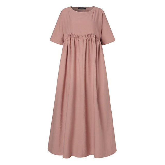 Women's Long Dress Maxi Dress Cotton Blend Casual Dress